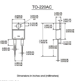 SR520 THRU SR5200 TO-220AC